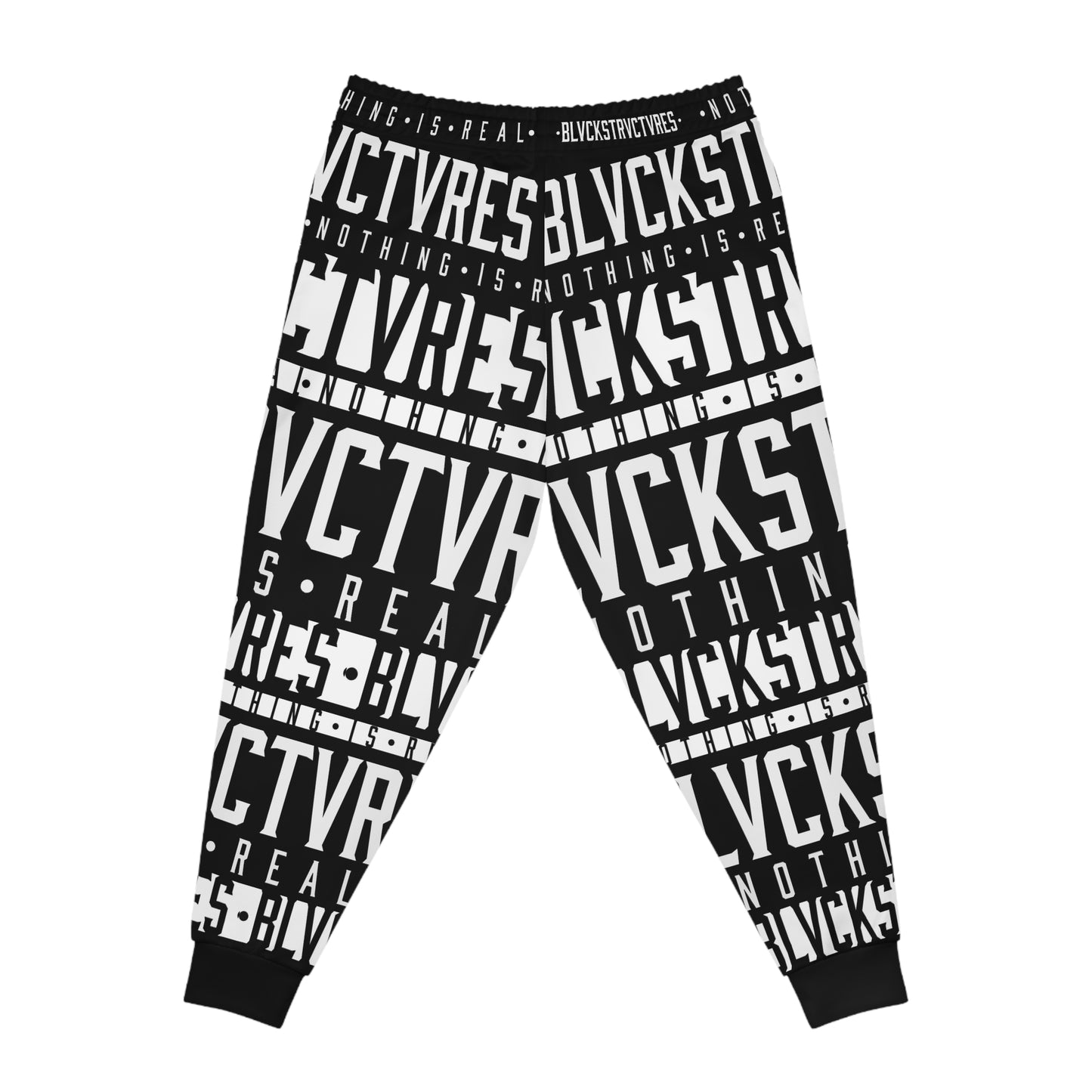 ł  • BlvckStrvctvres •  ł     all over black joggers