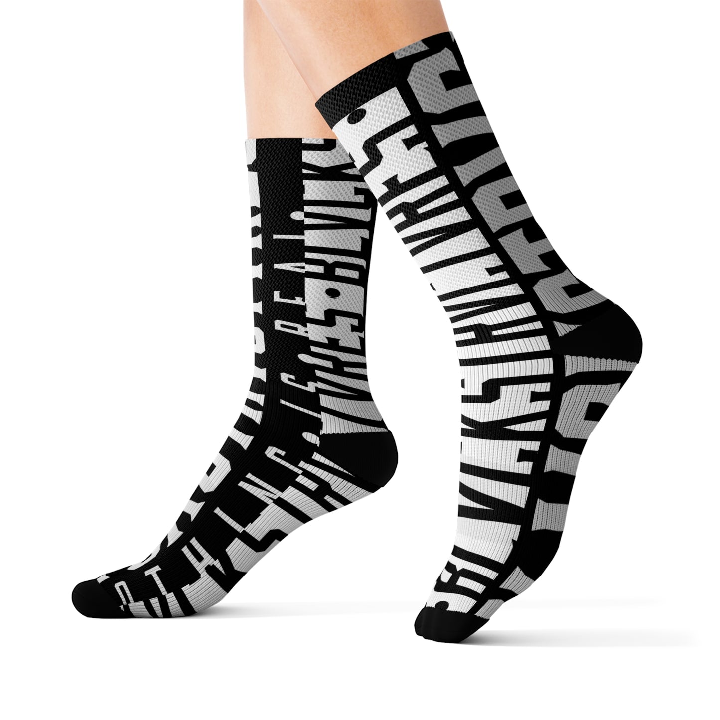 ł  • BlvckStrvctvres •  ł      all over black socks