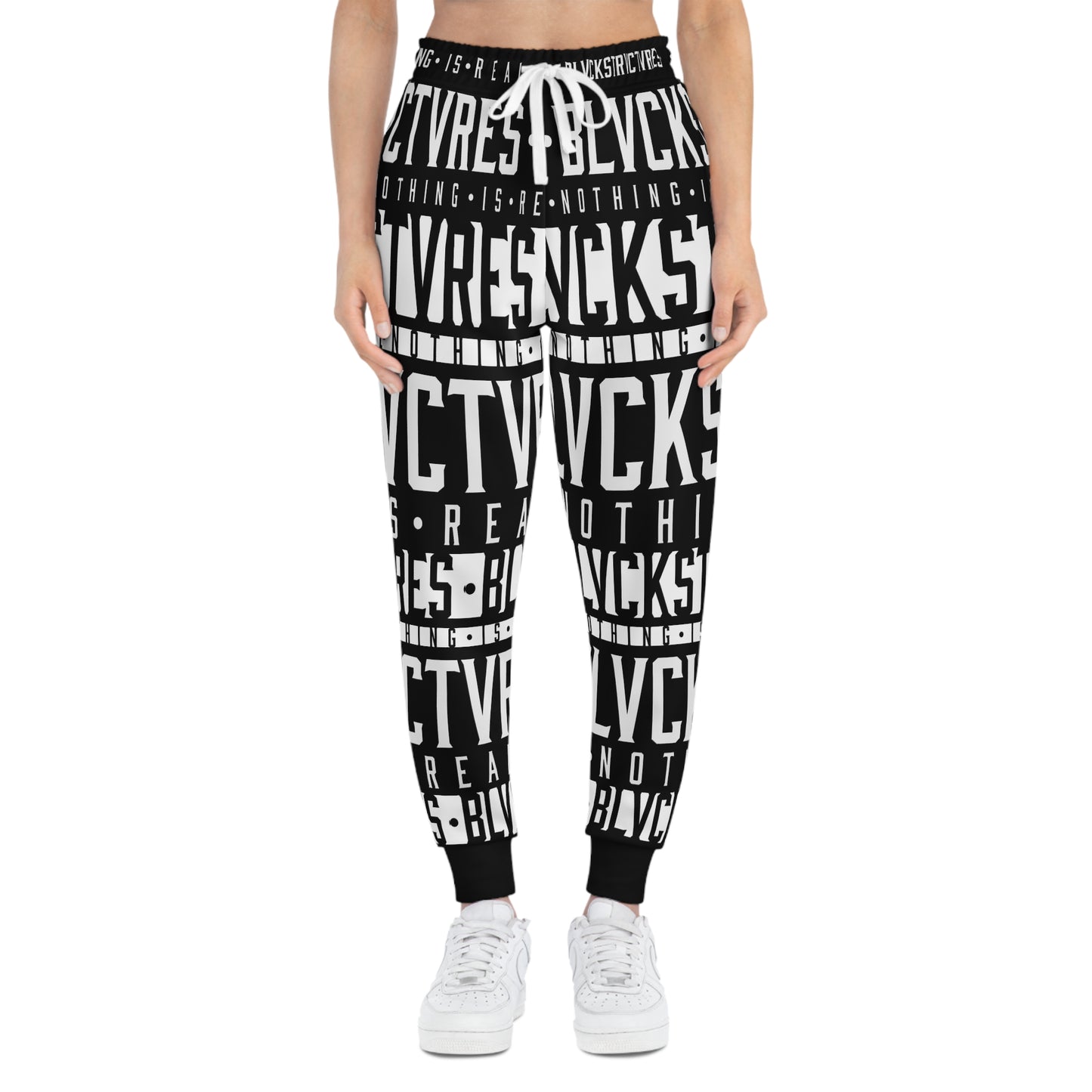 ł  • BlvckStrvctvres •  ł     all over black joggers