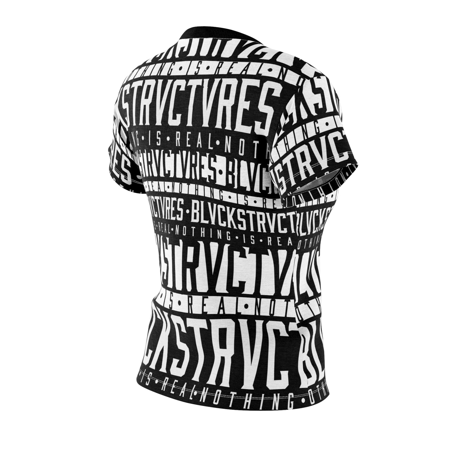 ł • BlvckStrvctvres • ł    all over women’s black tee