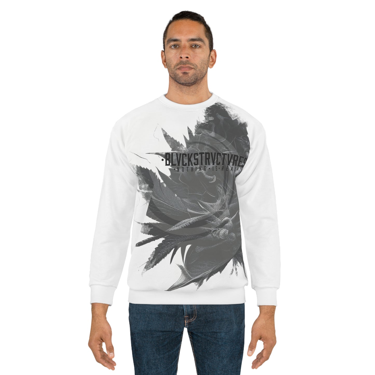 ł  • Reefer •  ł     White crew neck