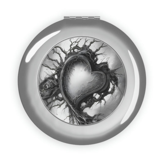 ł  • Heart •  ł     compact mirror