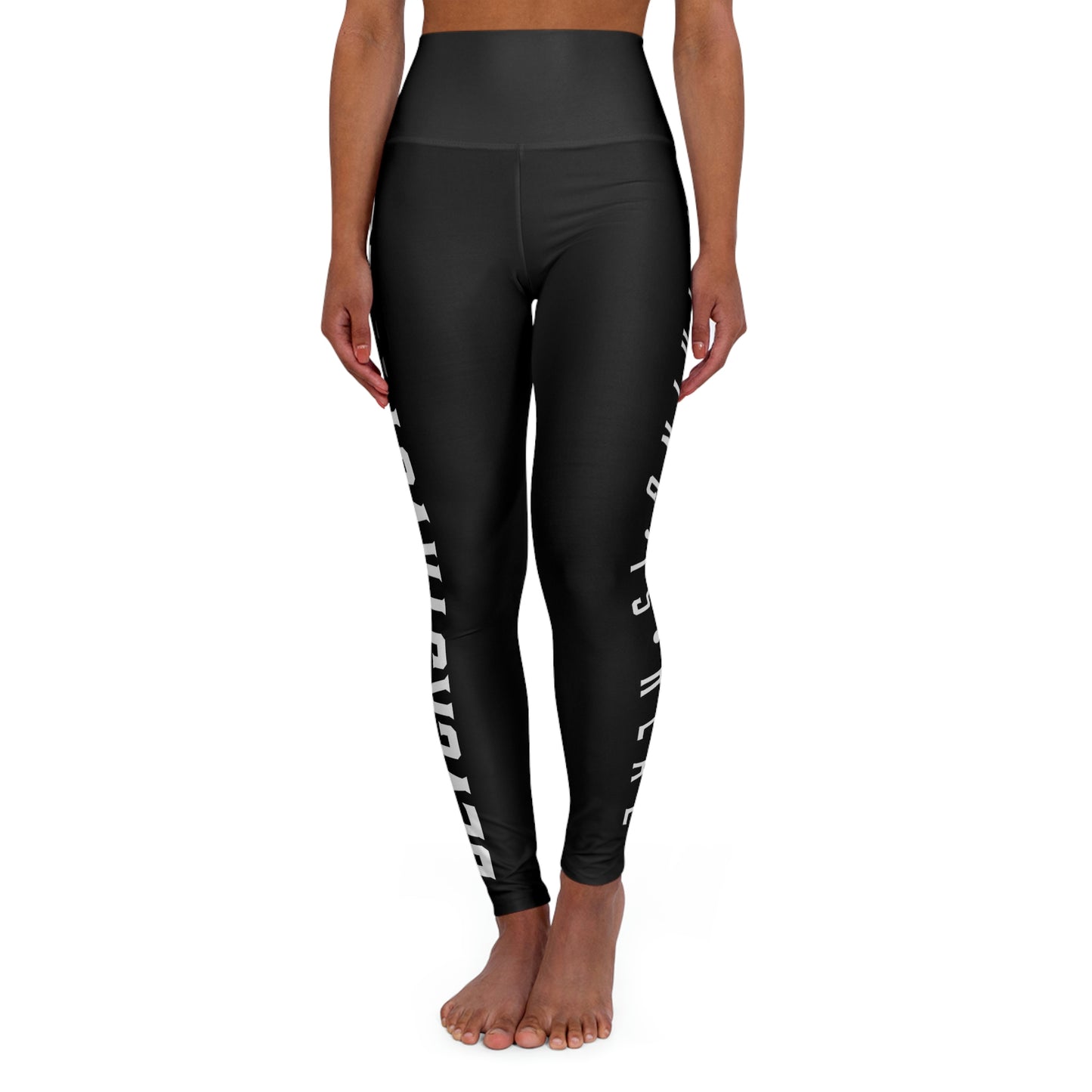 ł  • BlvckStrvctvres •  ł     logo high waisted yoga leggings