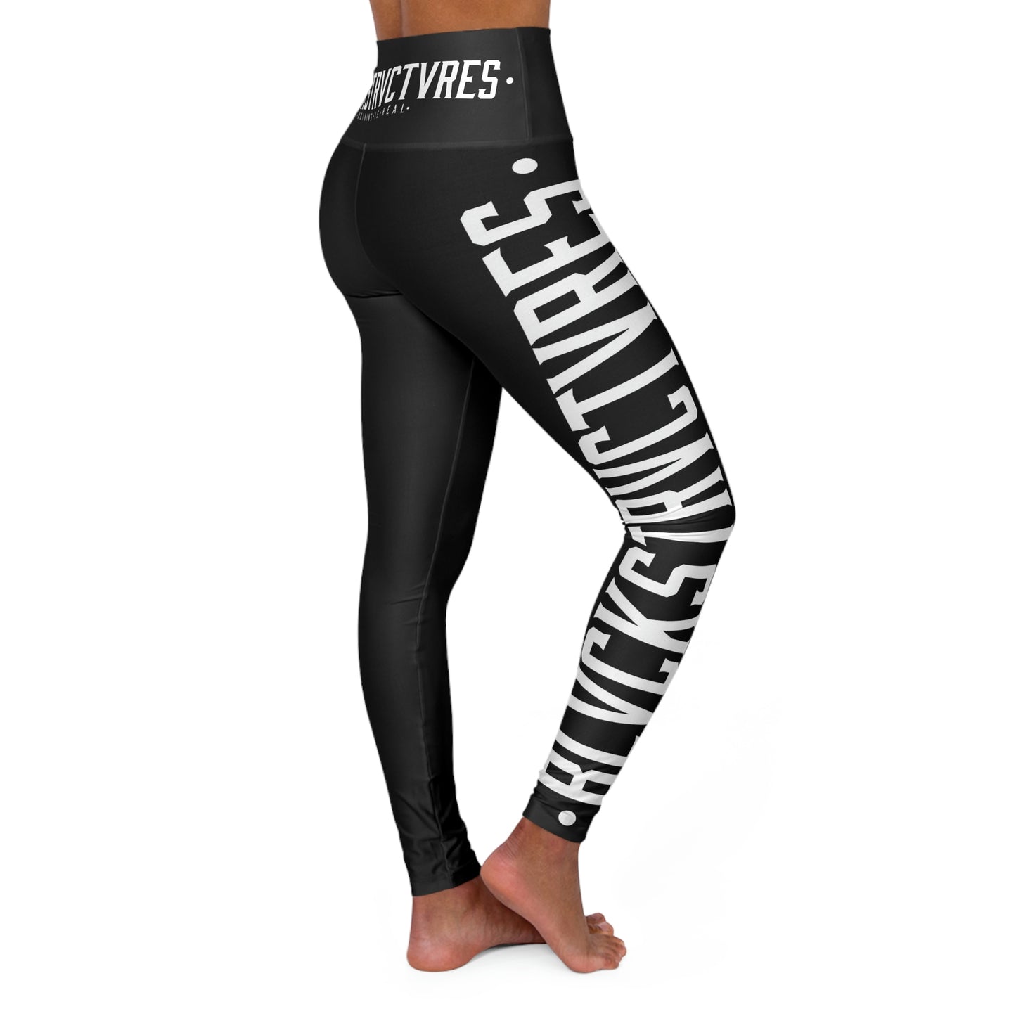 ł  • BlvckStrvctvres •  ł     logo high waisted yoga leggings